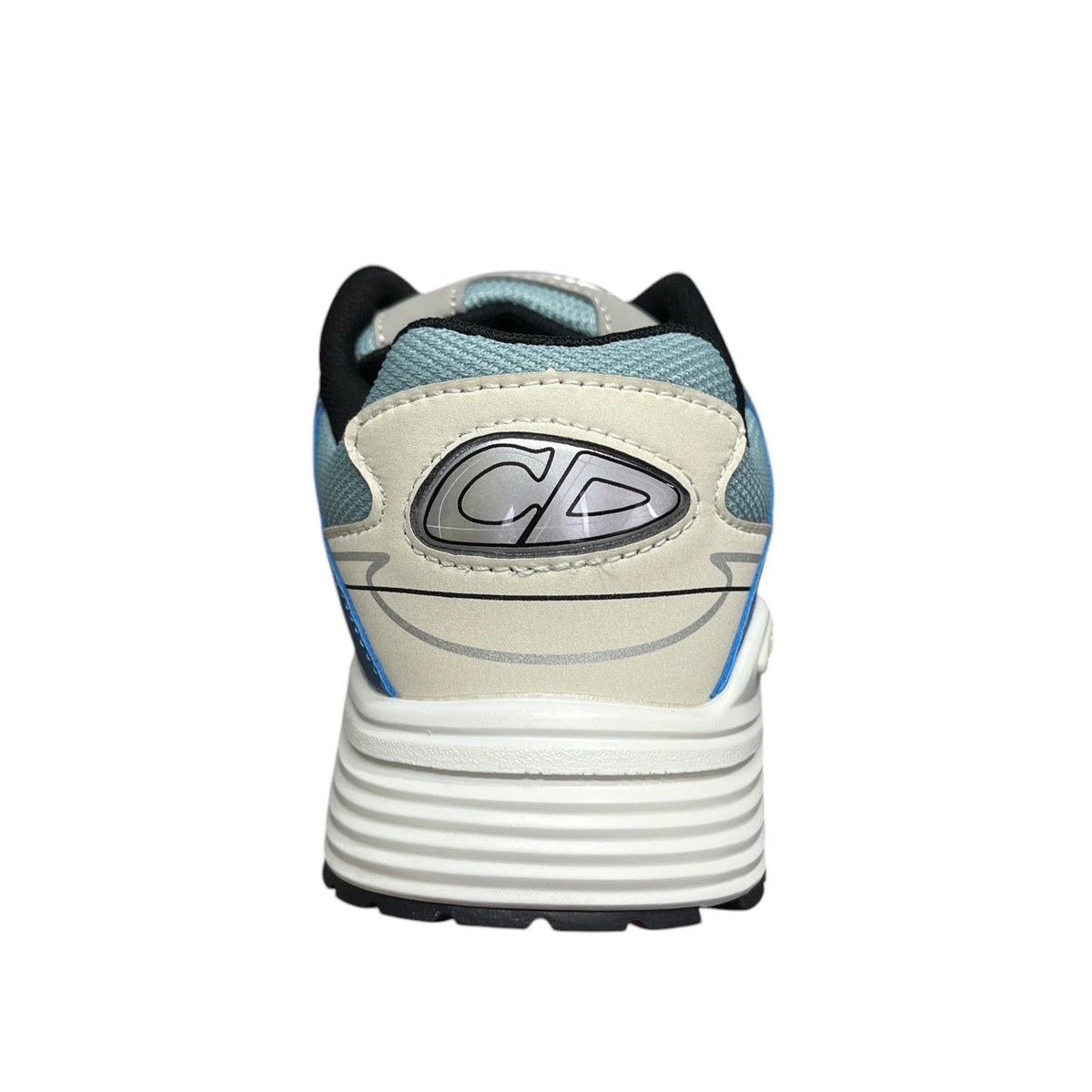 Luxury Chef DIOR B30 sneakers with light blue mesh and beige leather accents, featuring a CD logo.